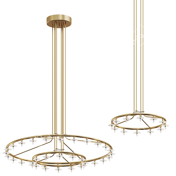 Sparkling Star Pendant Light 3D model image 2