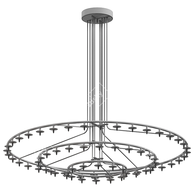 Sparkling Star Pendant Light 3D model image 3