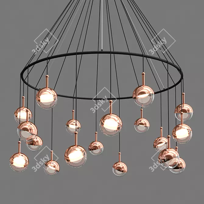 Designer Dora P12 Chandelier 3D model image 1