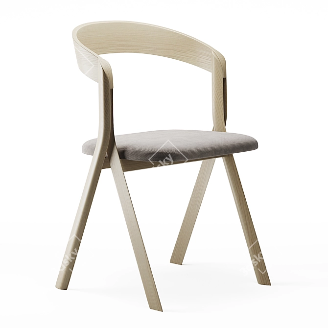 Diverge Chair with 3 Colors 3D model image 4