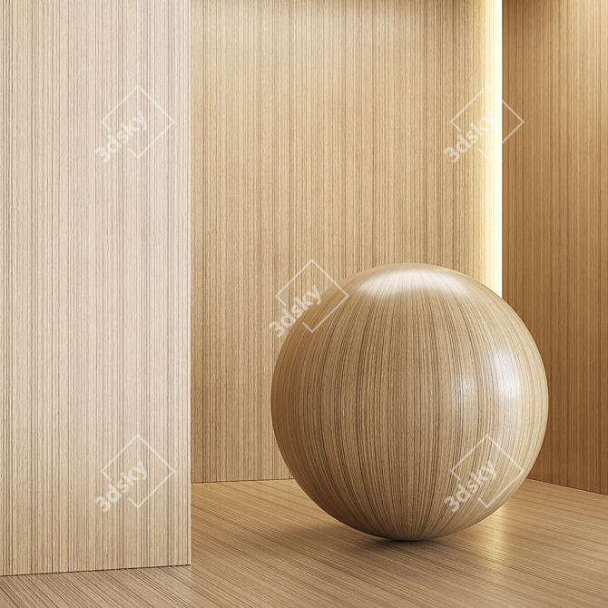 Teak Wood Texture Pack - Seamless, 6 Colors 3D model image 2