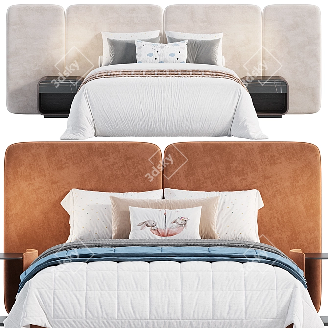 Modern Kids Bed by Maxime 3D model image 4