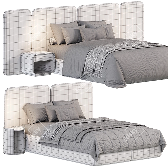 Modern Kids Bed by Maxime 3D model image 5