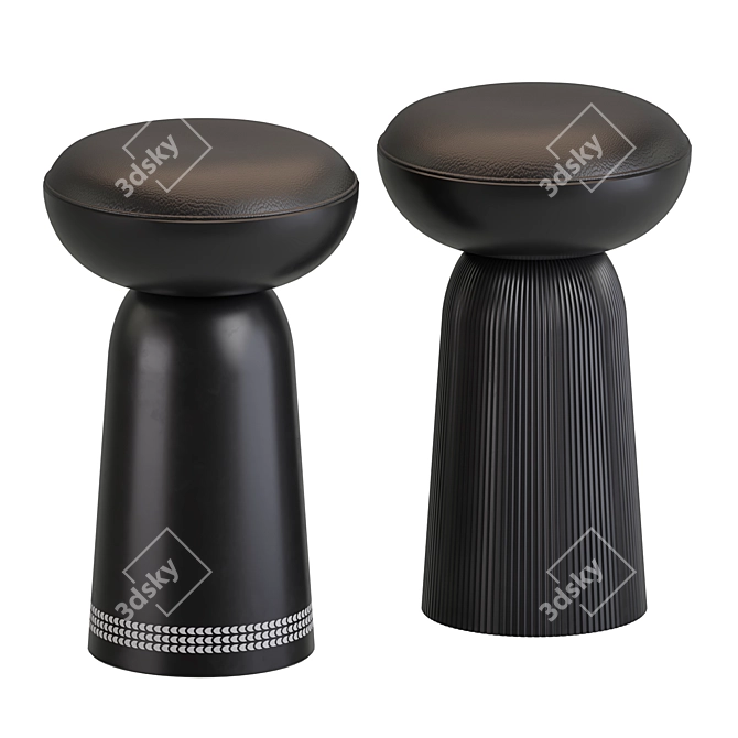 Monica Förster Designed Nera Stool 3D model image 1