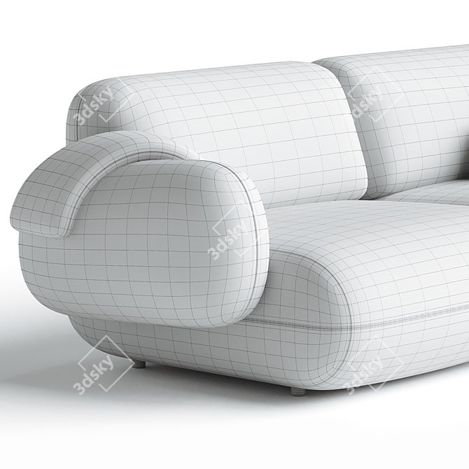 Modern Poole Sofa Design 3D model image 3