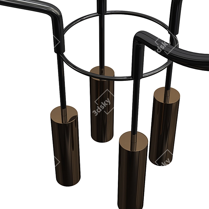 Modern 3D Liaison Pendant Light 3D model image 2
