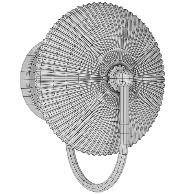 Round Relief Wall Light Alora 3D model image 3