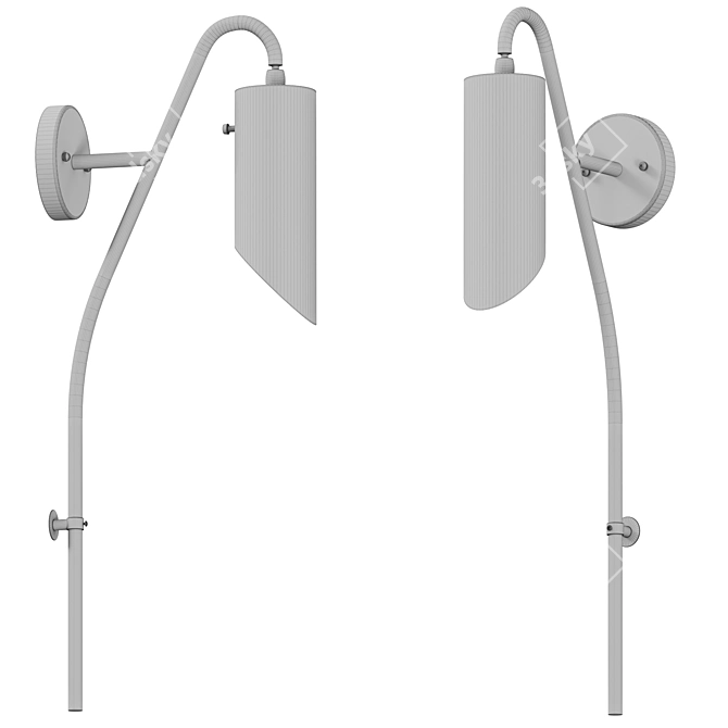 Elegant Kichler Trentino Sconce 3D model image 3