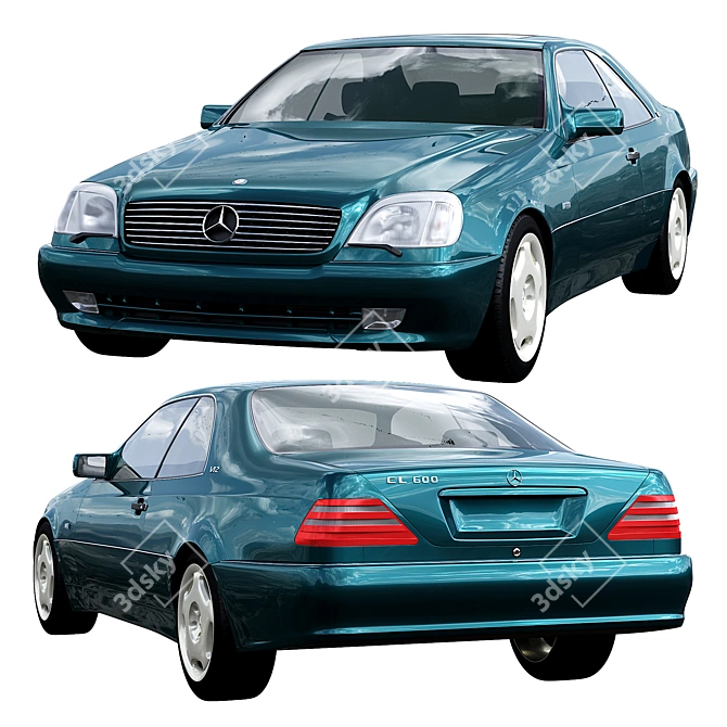 Luxury Mercedes Benz 3D Model 3D model image 1