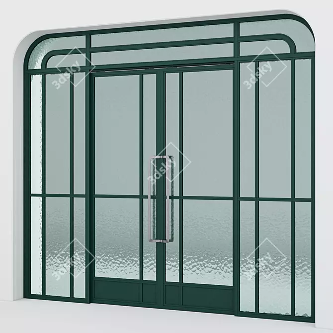 Modern Aluminium Door Model 351 3D model image 2