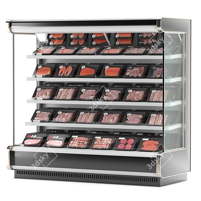 Commercial Display Refrigerator for Sale 3D model image 1