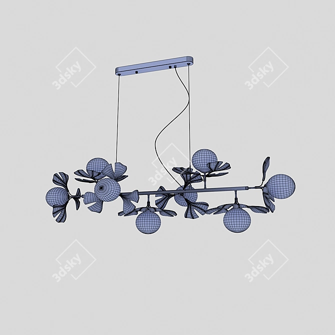 Modern Asta Chandeliers in Two Sizes 3D model image 3