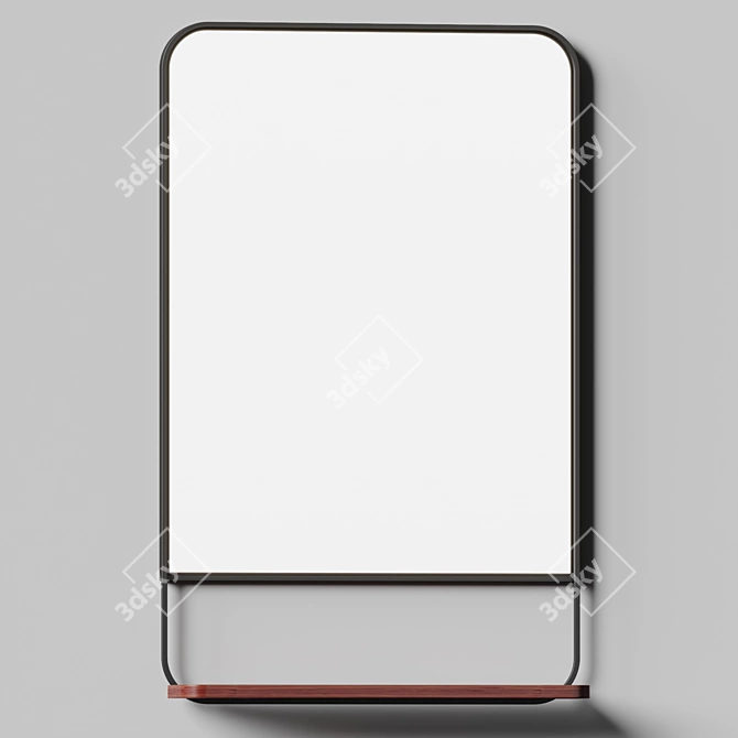 Nkuku Harni Mango Mirror Shelf 3D model image 2