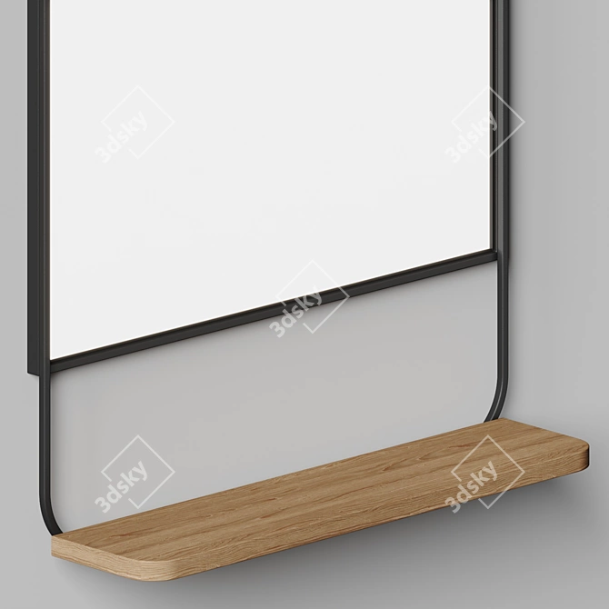 Nkuku Harni Mango Mirror Shelf 3D model image 3