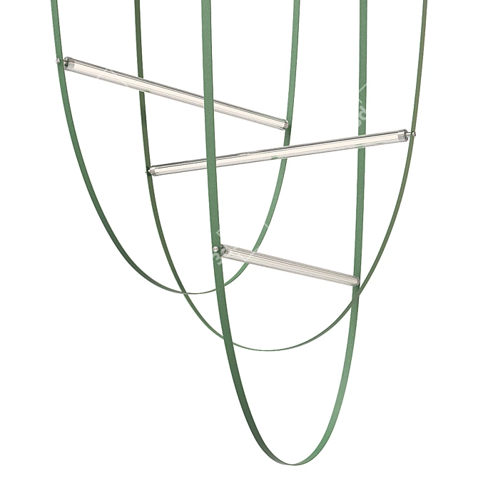 Sleek Minimalist Pendant Lamp "NUTTA 3D model image 2