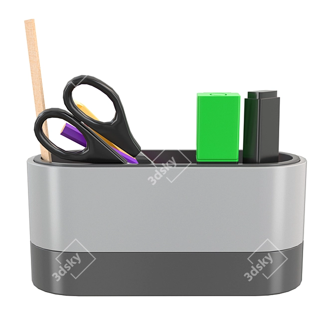 Workspace Organizer with Accessories 3D model image 7