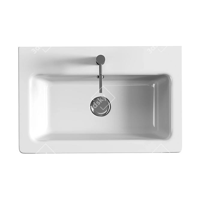 Elegant Air 60 Basin 3D model image 3