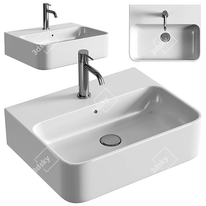 Elegant Navona Basin for You 3D model image 1