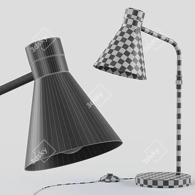 Modern Metal Table Lamp - Sleek Design 3D model image 4