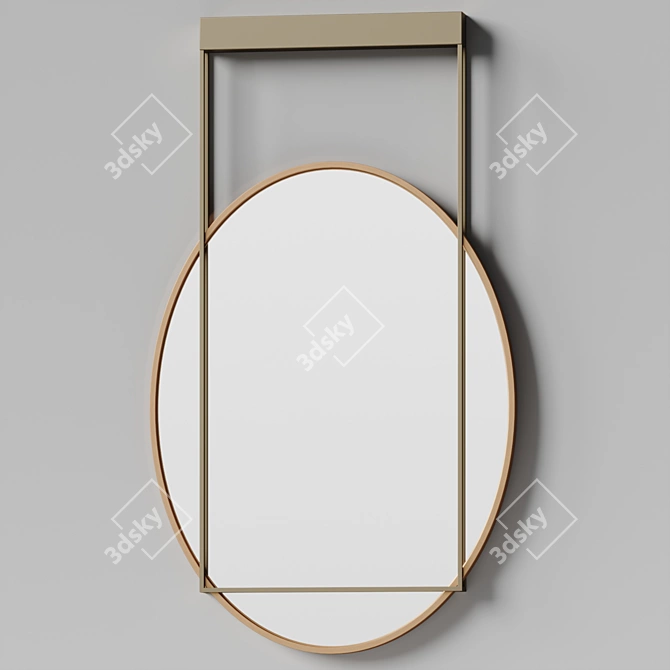 Mid-Century Modern Kimber Mirror 3D model image 2
