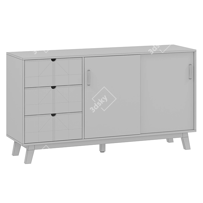 Modern Buffet Lund Unit 3D model image 2