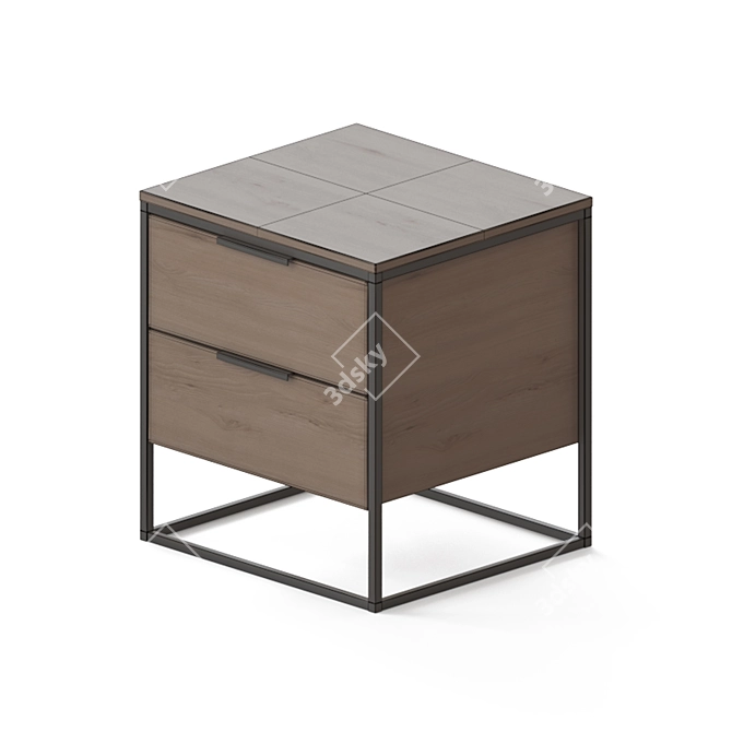 Nord Comoda & Bedside Table 3D model image 6