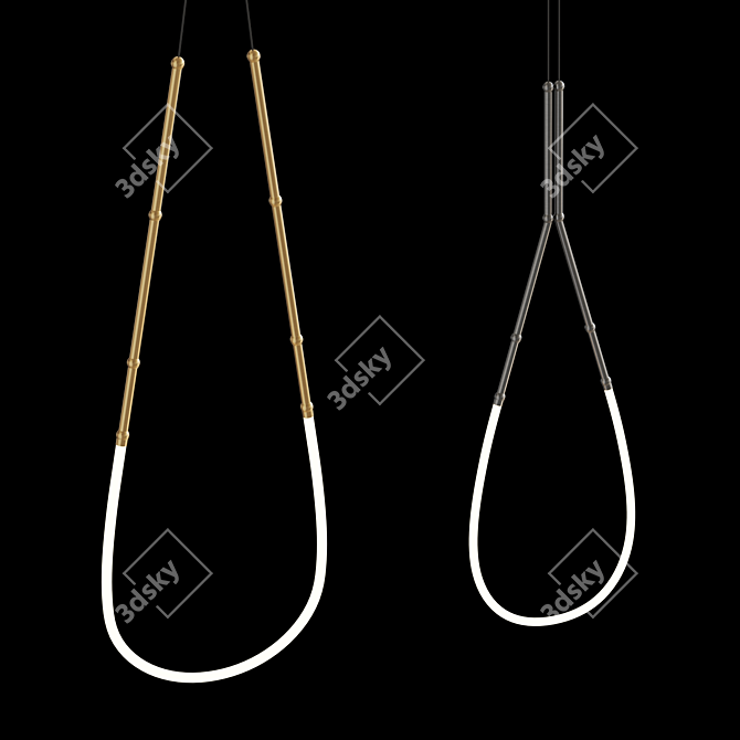 Decorative LED Pendant Lamp 3D model image 2