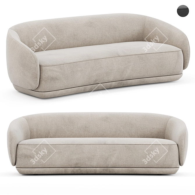 Elegant Bolzano Sofa BoConcept 3D model image 1