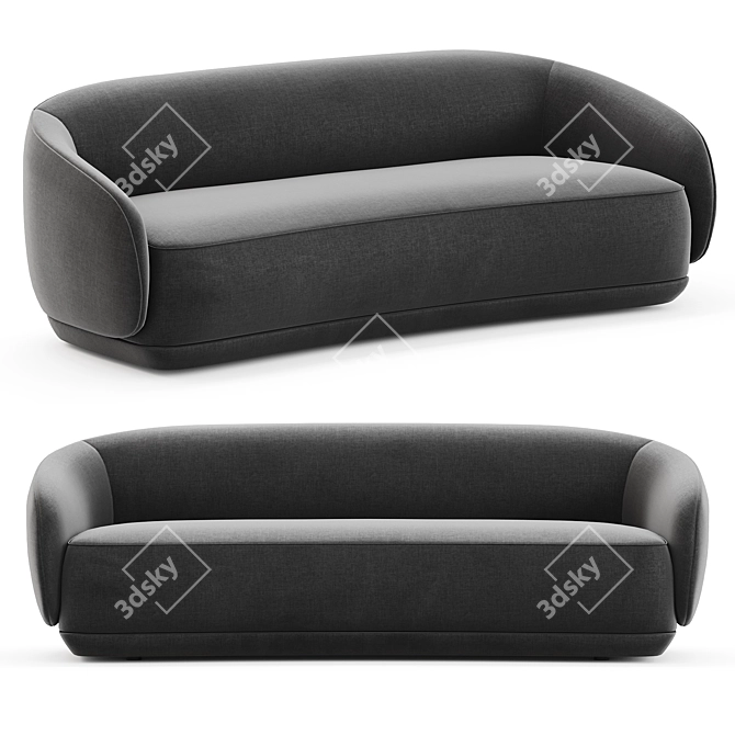 Elegant Bolzano Sofa BoConcept 3D model image 2