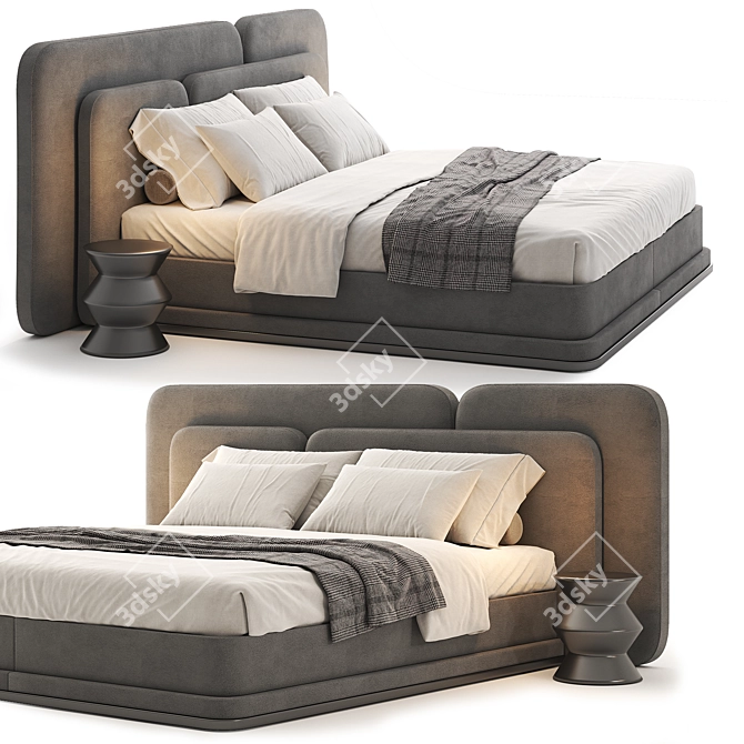 Hadrian Bed 3dsMax Vray Corona 3D model image 3