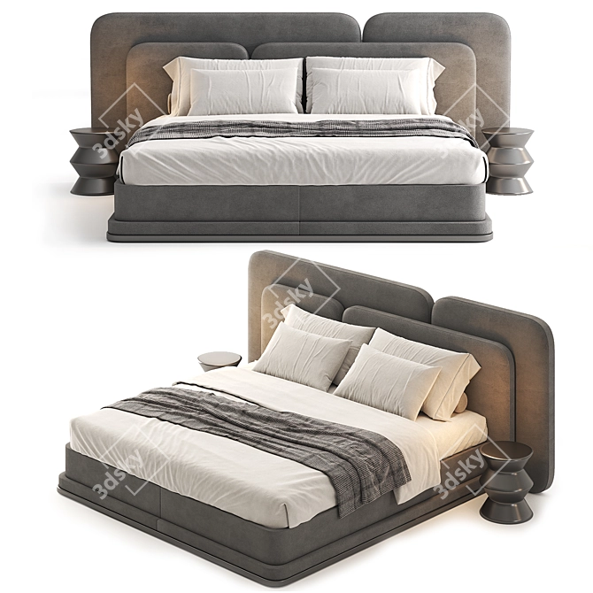 Hadrian Bed 3dsMax Vray Corona 3D model image 5