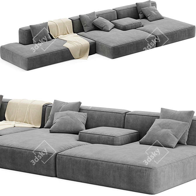 Lema Cloud Modular Sofa: Versatile Comfort 3D model image 1