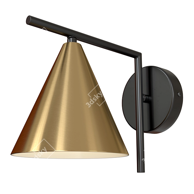 Artelamp Loft Style Copper Wall Lamp 3D model image 2