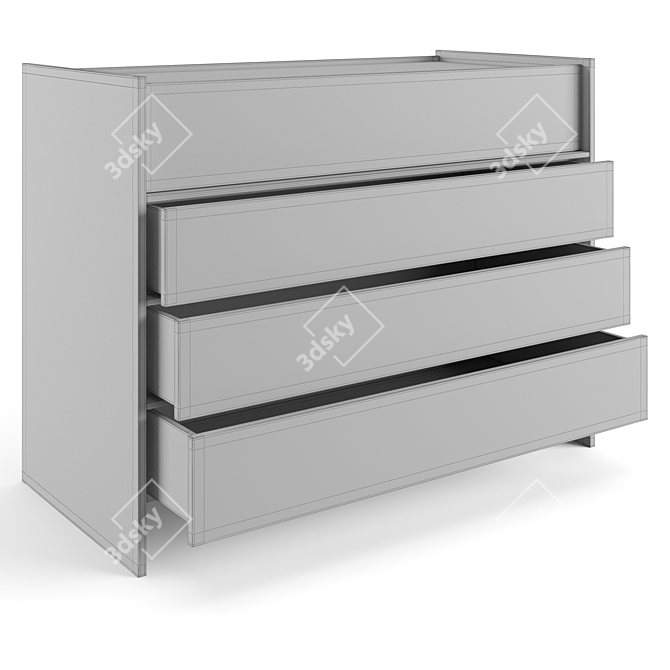 Sleek Casper Drawer Set / 3D Max / Molteni 3D model image 3
