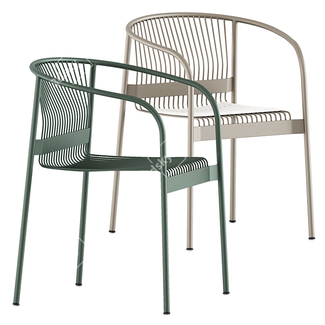Stylish Velit Armchair by Plank 3D model image 1