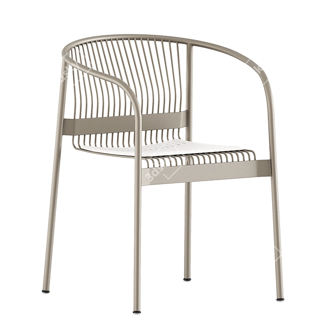 Stylish Velit Armchair by Plank 3D model image 3