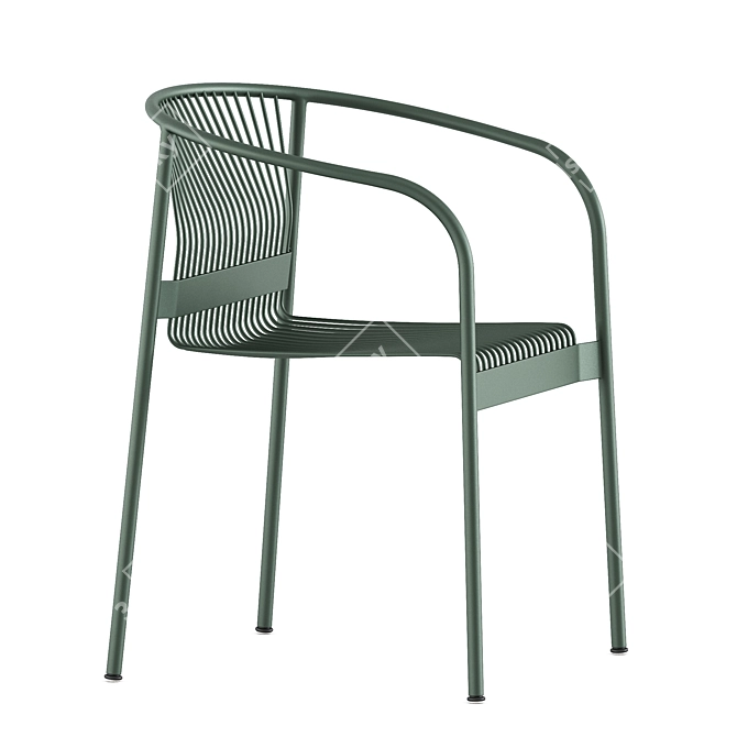 Stylish Velit Armchair by Plank 3D model image 6