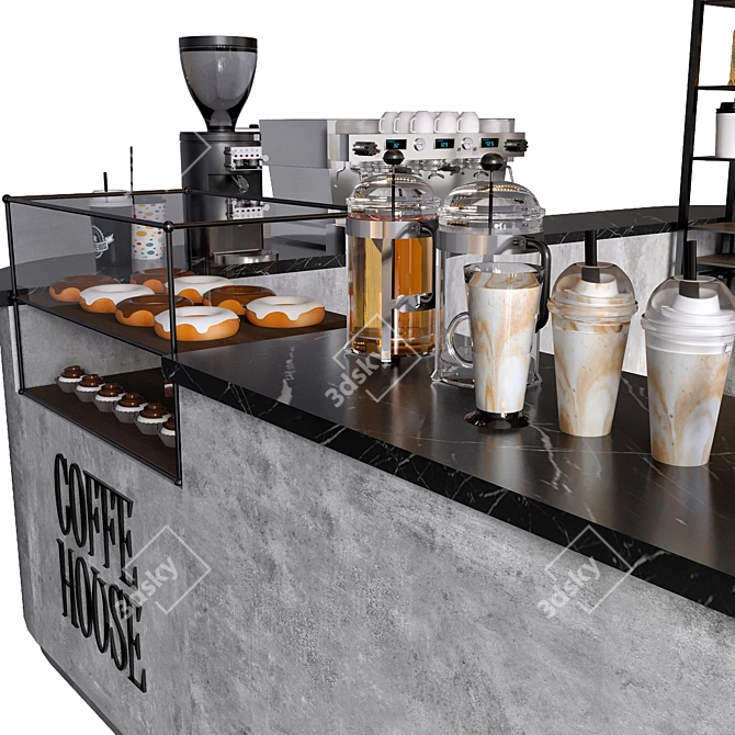 Artisan Coffeehouse Collection 3D model image 6