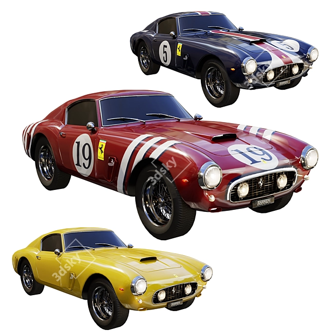 Ferrari 250GT 3D Model Kit 3D model image 1