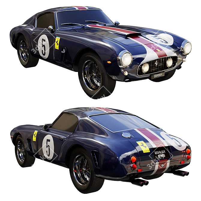 Ferrari 250GT 3D Model Kit 3D model image 4