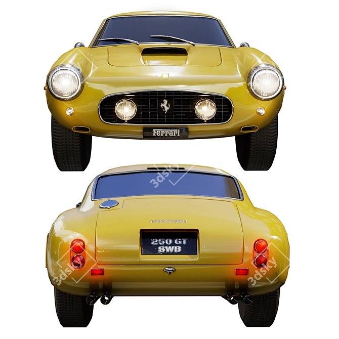 Ferrari 250GT 3D Model Kit 3D model image 6