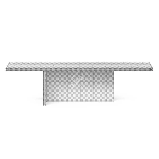 Modern Geometric Folio Table 3D model image 4