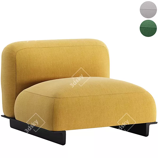 Modern Design Ralik Armchair 3D model image 1