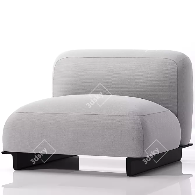 Modern Design Ralik Armchair 3D model image 3
