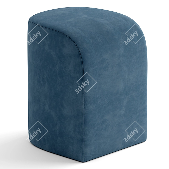 Tilly Small Ottoman | High-Res Texture 3D model image 2