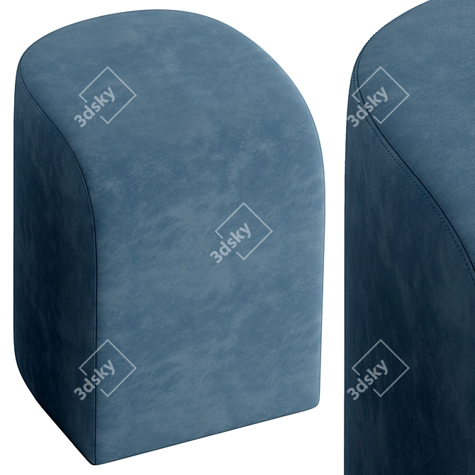 Tilly Small Ottoman | High-Res Texture 3D model image 5