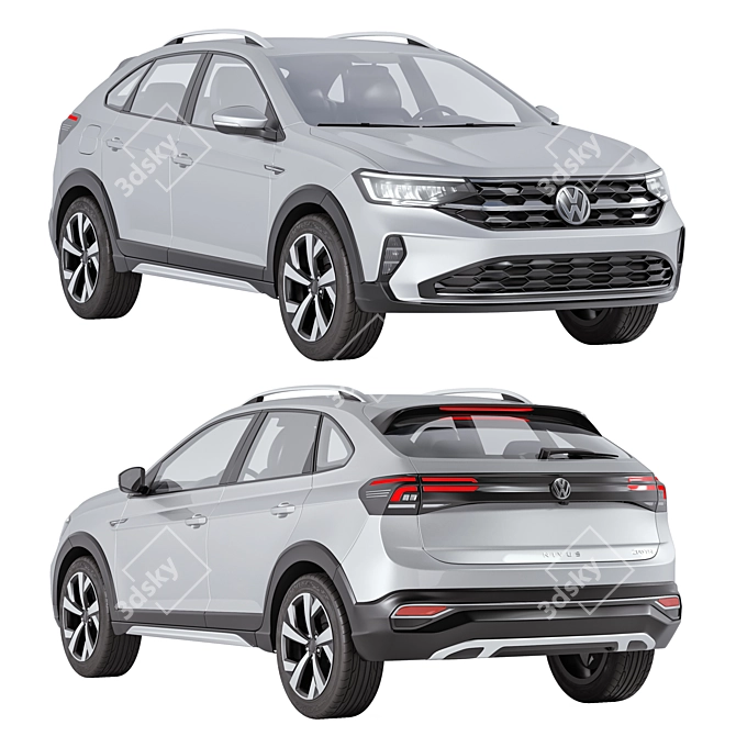 Modern Volkswagen Nivus 3D Model 3D model image 1