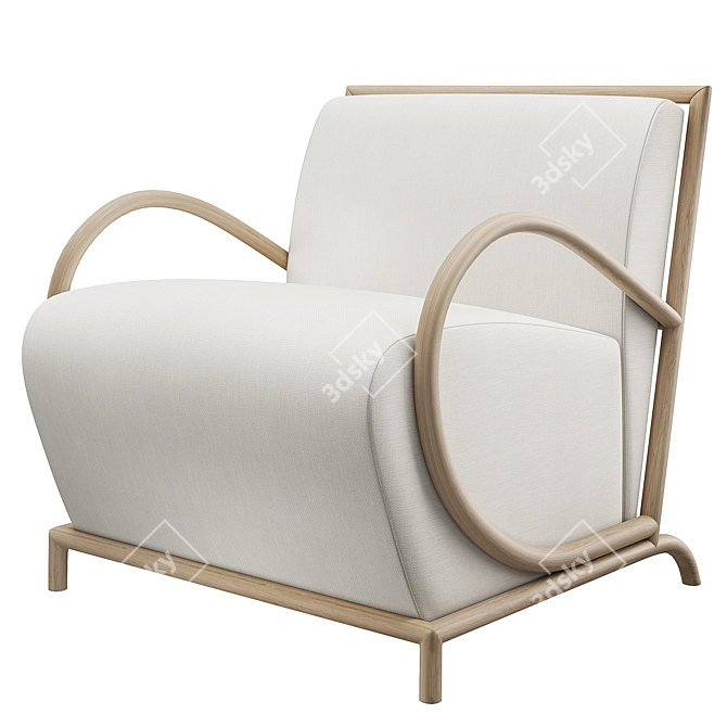 Elegant Montserrat Lounge Chair 3D model image 1