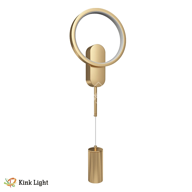 Adis Loft Wall Sconce Black 3D model image 1