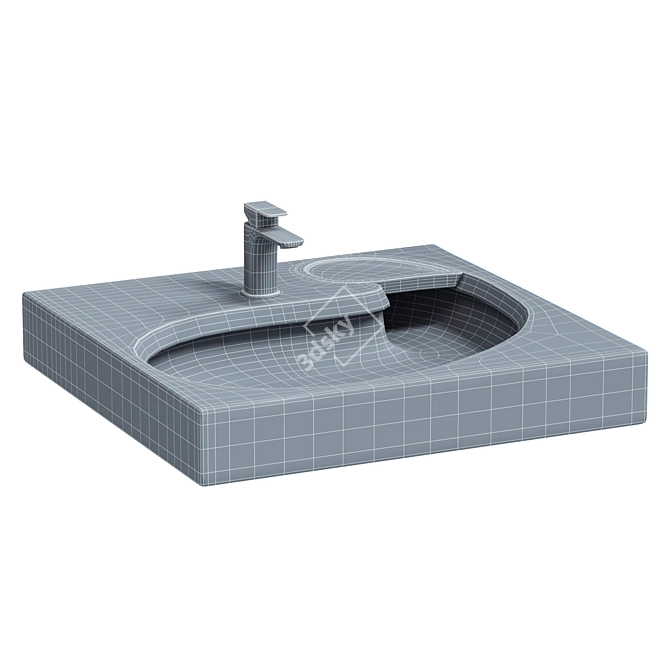  STWORKI Dublin Black Matte Sink 3D model image 2